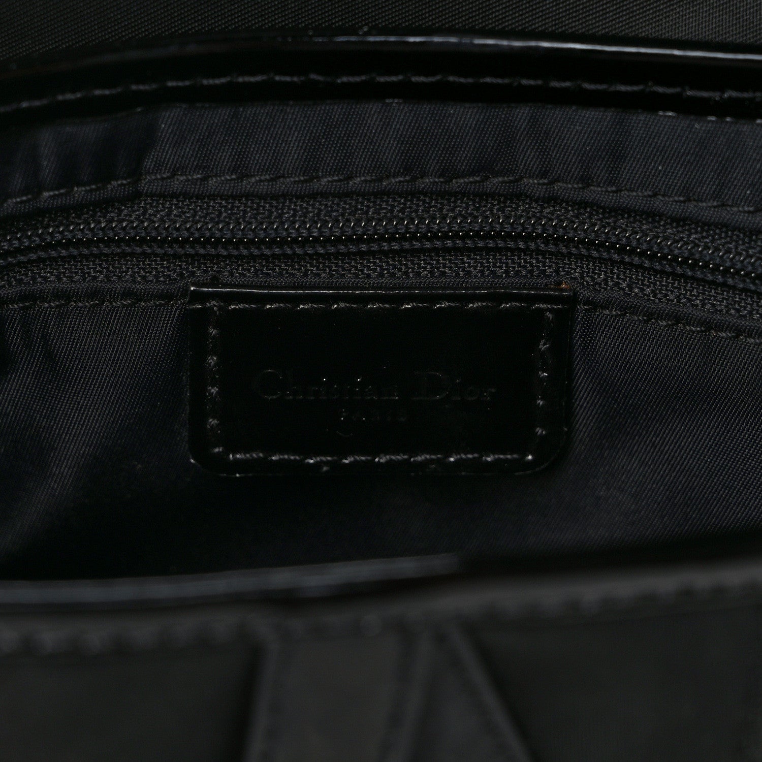 Christian Dior Nylon Saddle Bag Black 6 of 9