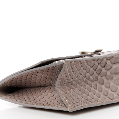 Proenza Schouler Snakeskin Small Lunch Bag Clutch Mushroom Ecru 11 of 13