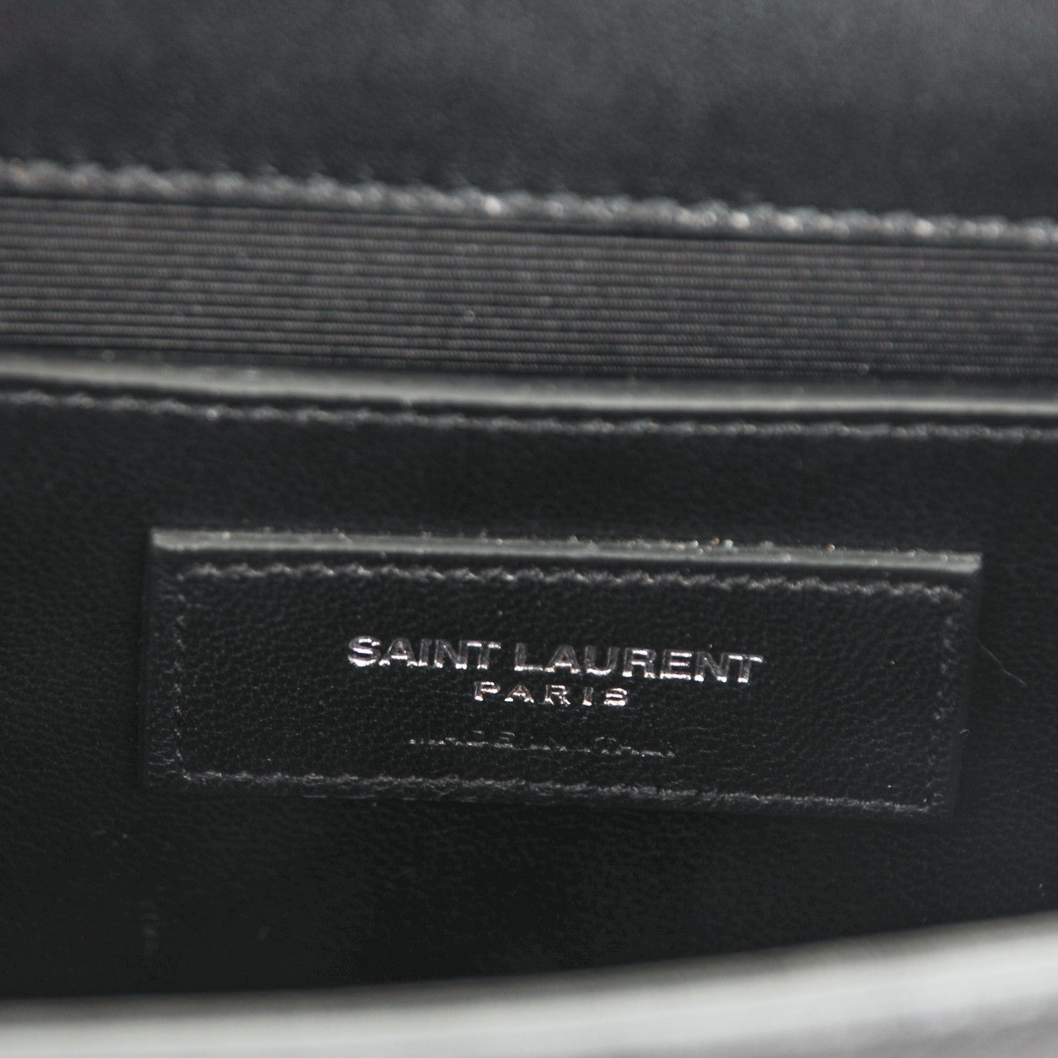 Saint Laurent Suede Fringe Chain Small Monogram Satchel Black 6 of 6