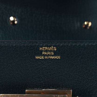 Hermes Chevre Mysore Mini Cinhetic Wallet Vert Cypress 5 of 7
