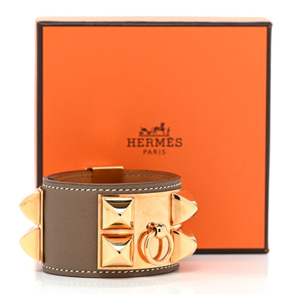 Hermes Swift Collier de Chien CDC Bracelet Etoupe 6 of 6