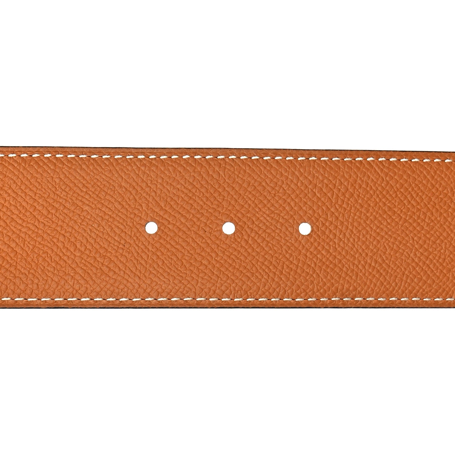 Hermes Tadelakt Epsom 42mm Constance 2 H Belt 105 Black Gold 5 of 6