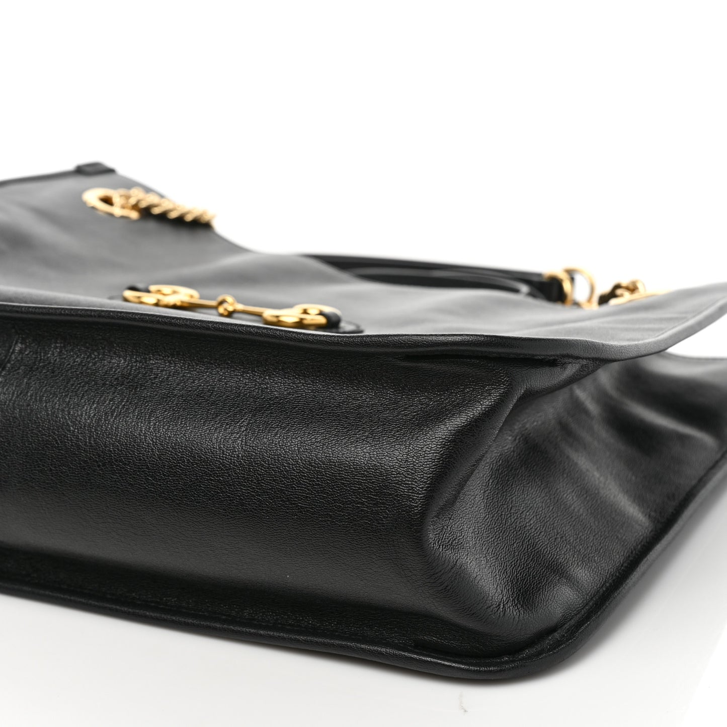 Calfskin Large Horsebit 1955 Tote Bag Black