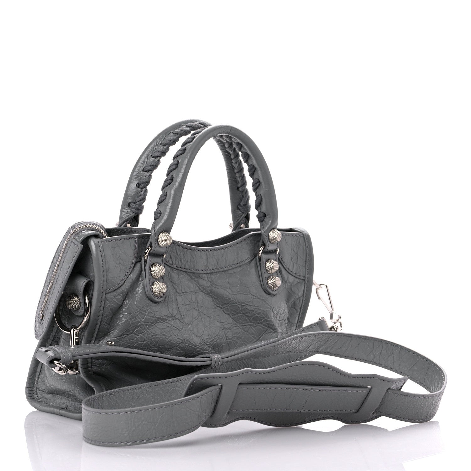 Balenciaga Agneau Giant 12 Silver Hardware Mini City Gris Haussmannien 3 of 11
