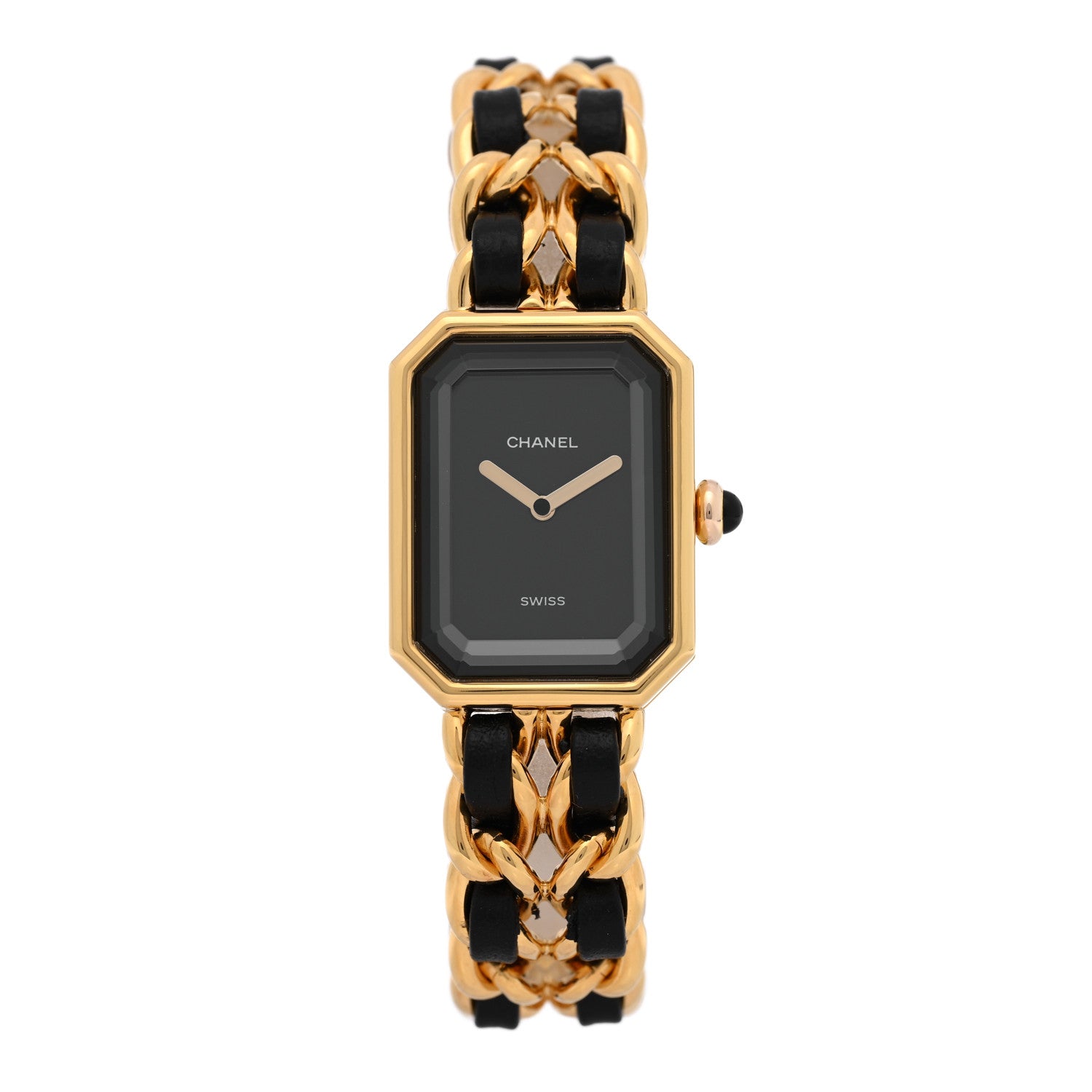 Chanel Stainless Steel Lambskin 20mm Chain Premiere Quartz Watch Gold M 1 of 4