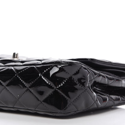 Chanel Patent Quilted Medium Double Flap Black 7 of 11