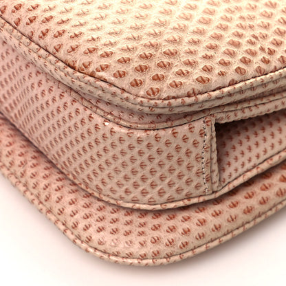 Judith Leiber Crystal Lizard Embossed Pleated Evening Bag Beige 10 of 11