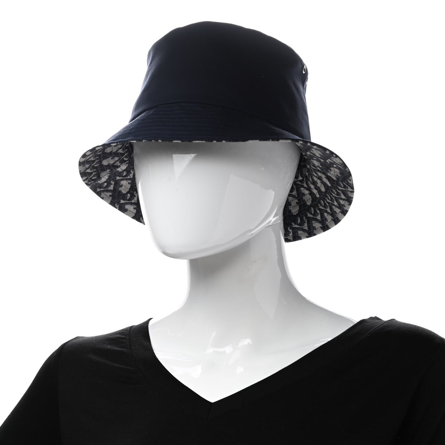 Oblique Reversible Teddy-D Brim Bucket Hat 57 Black
