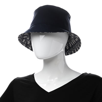 Christian Dior Oblique Reversible Teddy-D Brim Bucket Hat 57 Black 2 of 11
