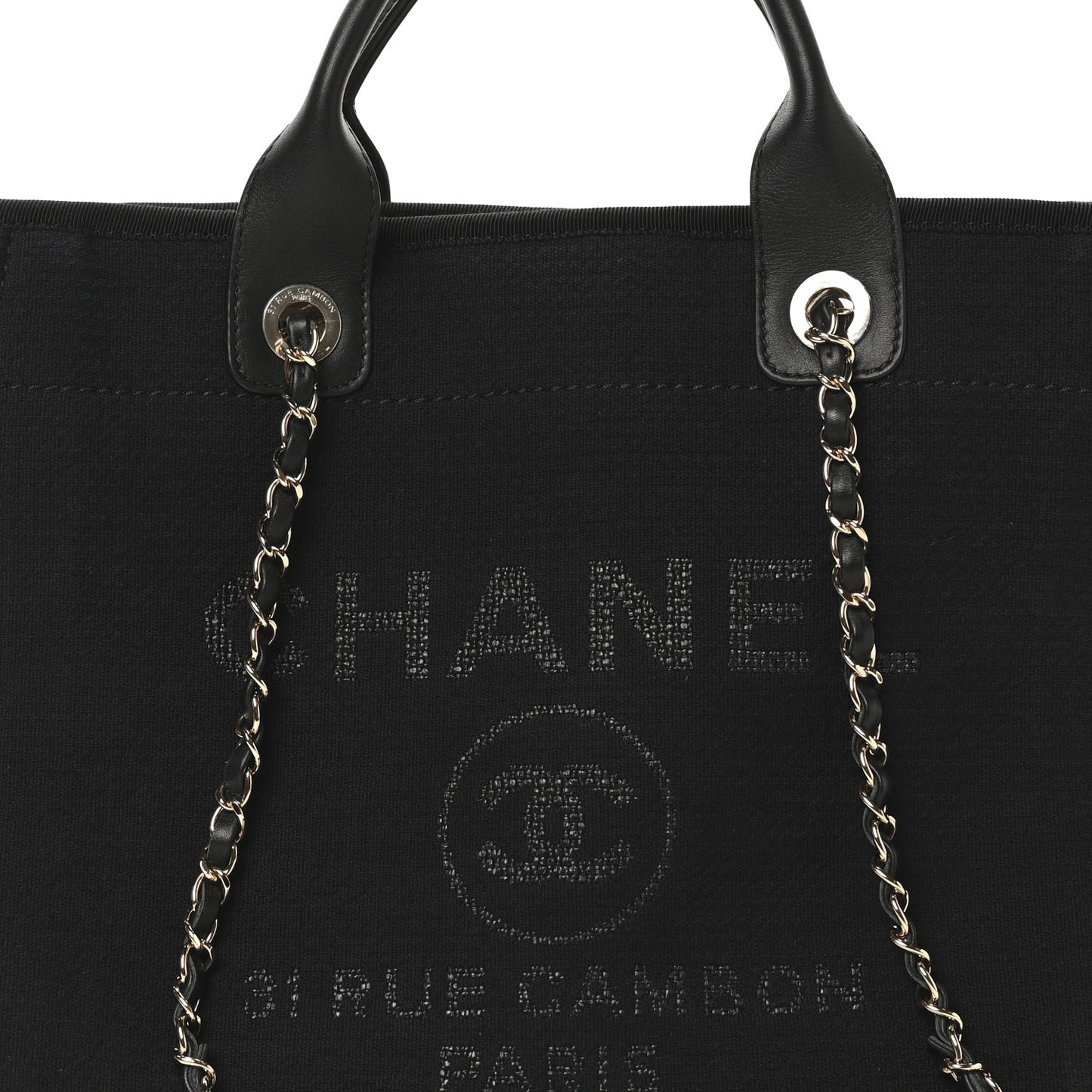 Mixed Fibers Small Deauville Tote Black