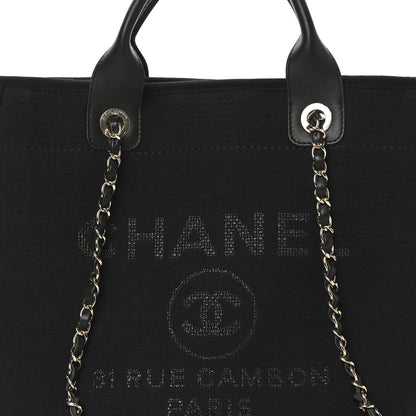 Chanel Mixed Fibers Small Deauville Tote Black 9 of 11