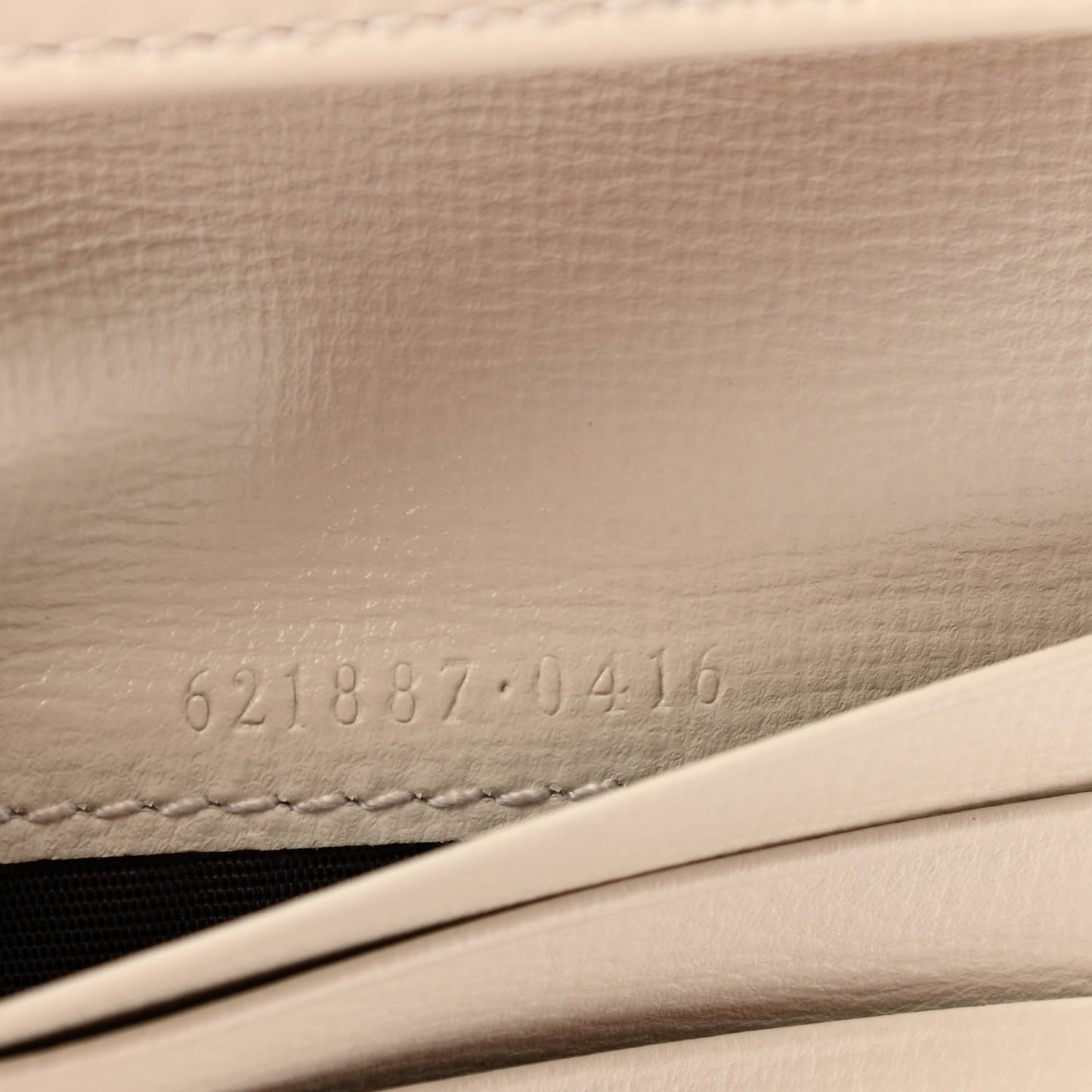 GG Supreme Monogram Azalea Calfskin Horsebit 1955 Card Case Wallet Beige Ebony Mystic White