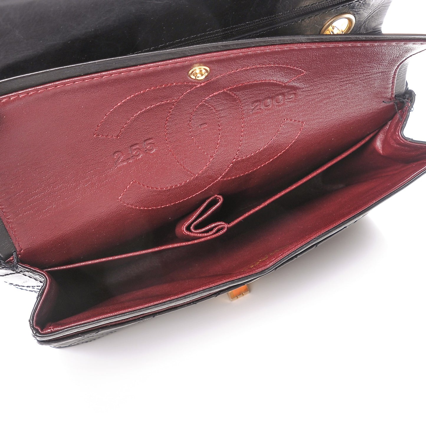 Aged Calfskin 50th Anniversary 2.55 Reissue 225 Flap Black