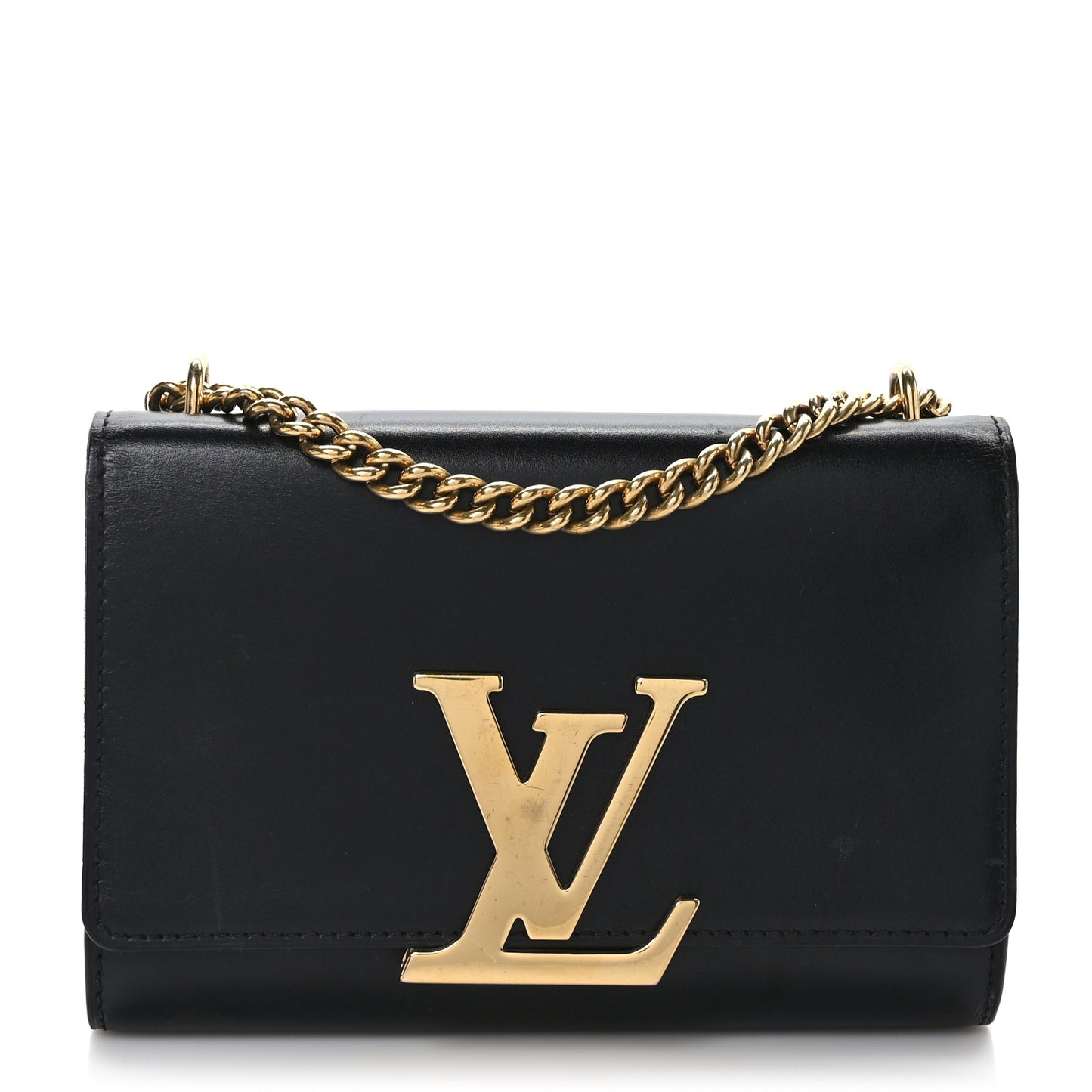 Calfskin Chain Louise MM Black