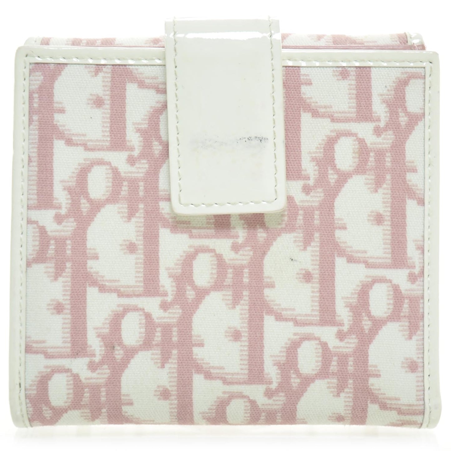 Canvas Patent Diorissimo Girly Wallet Pink