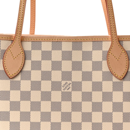 Louis Vuitton Damier Azur Neo Neverfull MM Rose Ballerine 7 of 9
