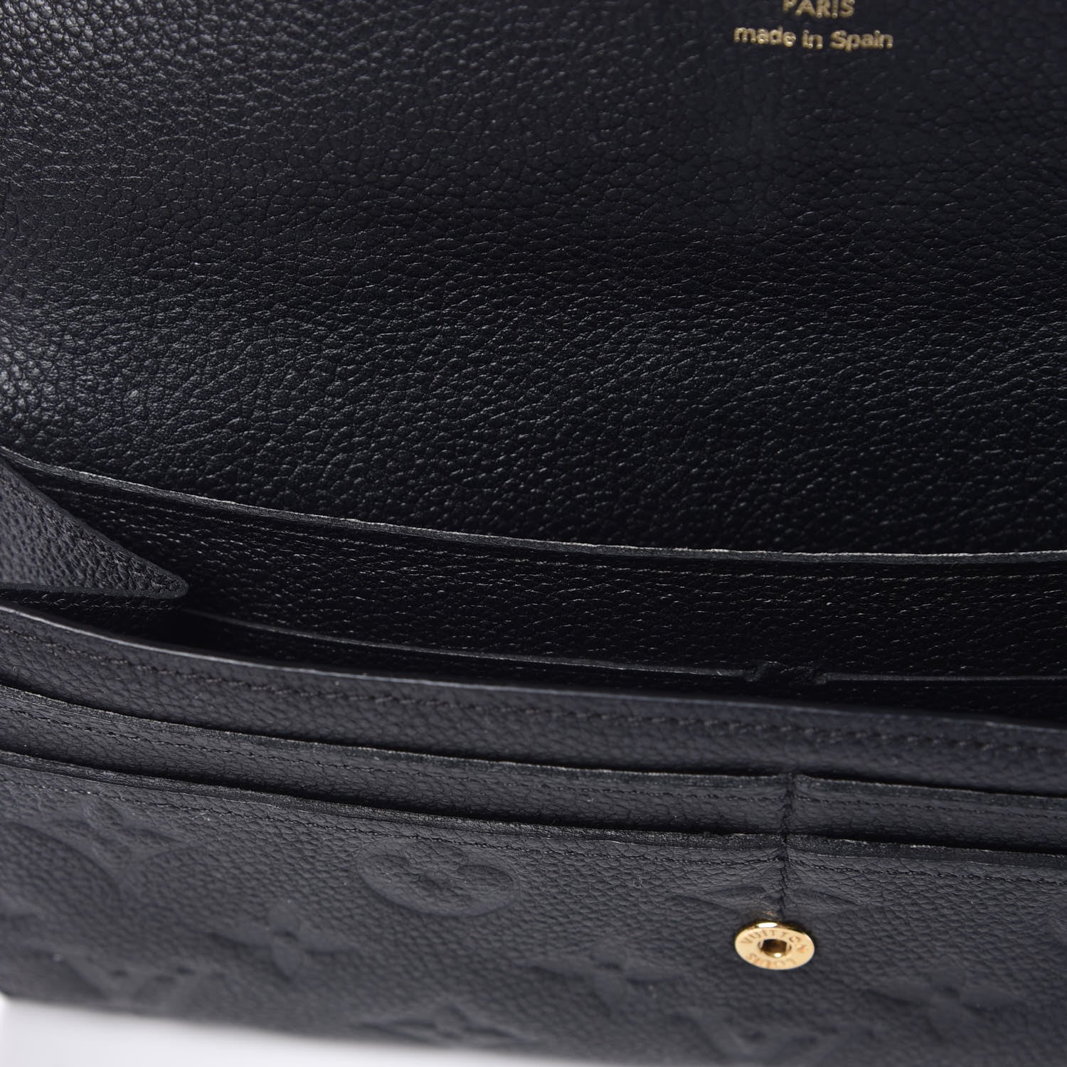 Louis Vuitton Empreinte Curieuse Wallet Black 10 of 15