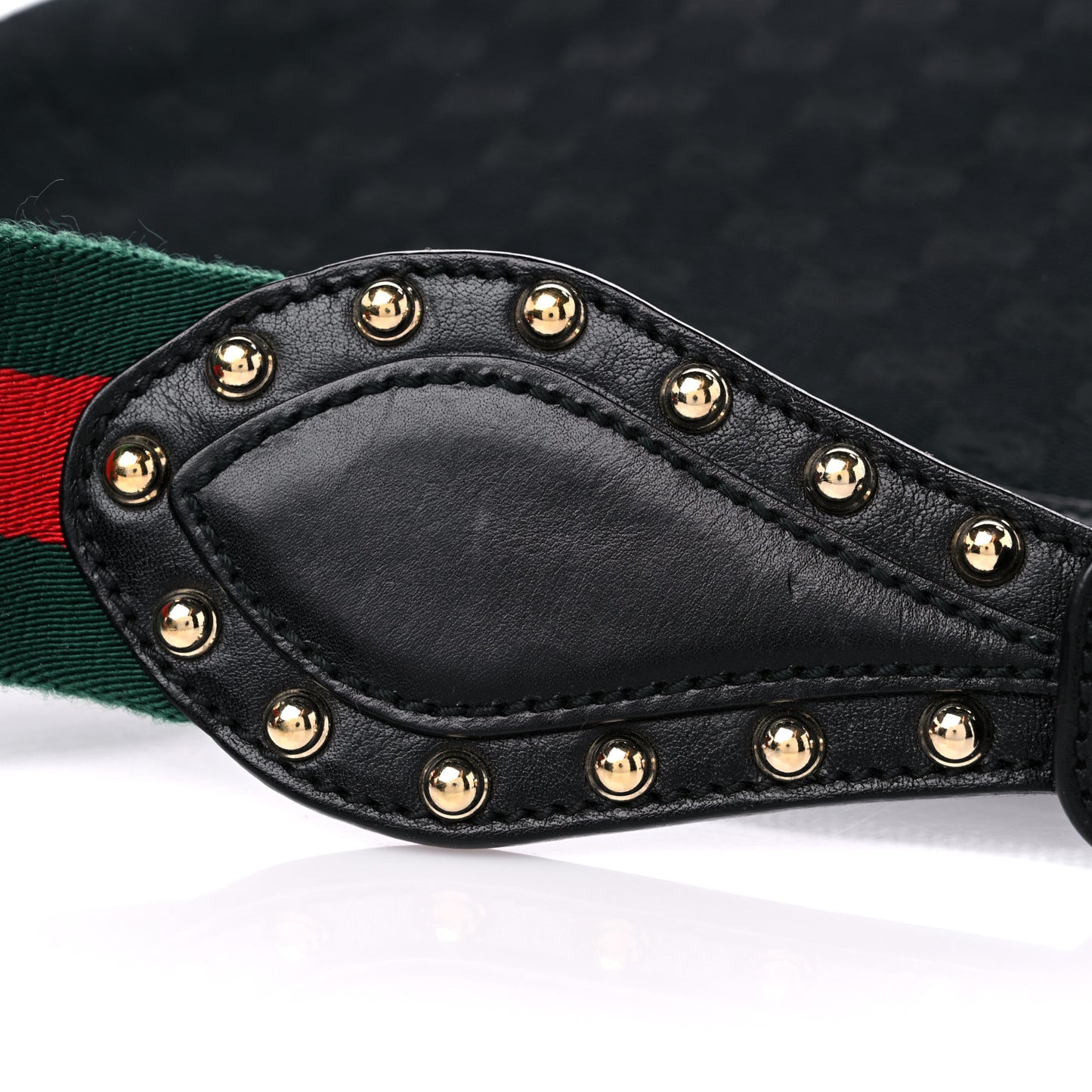 Monogram Pelham Studded Shoulder Bag Black