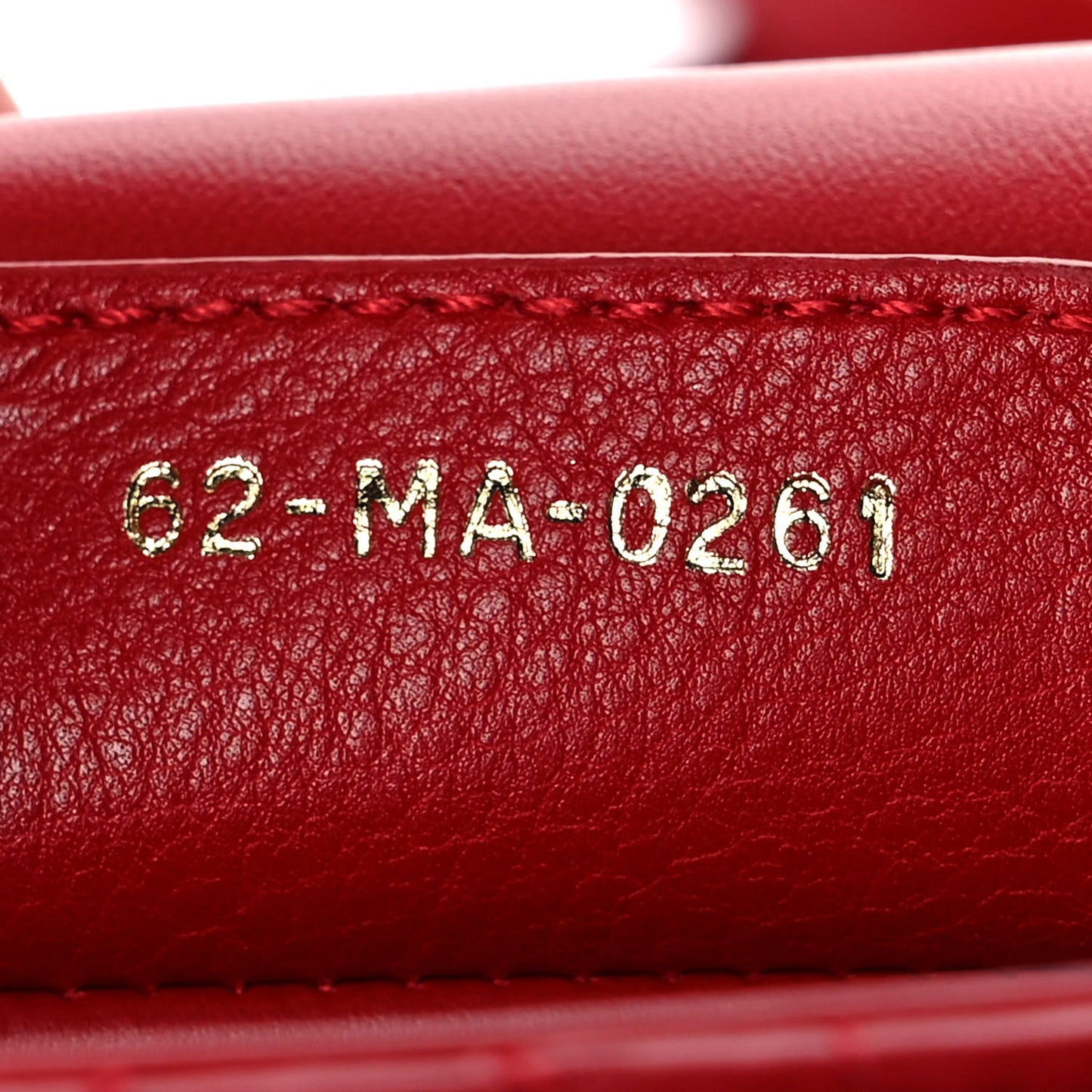 Calfskin Cannage Dioramour Caro Bag Bright Red