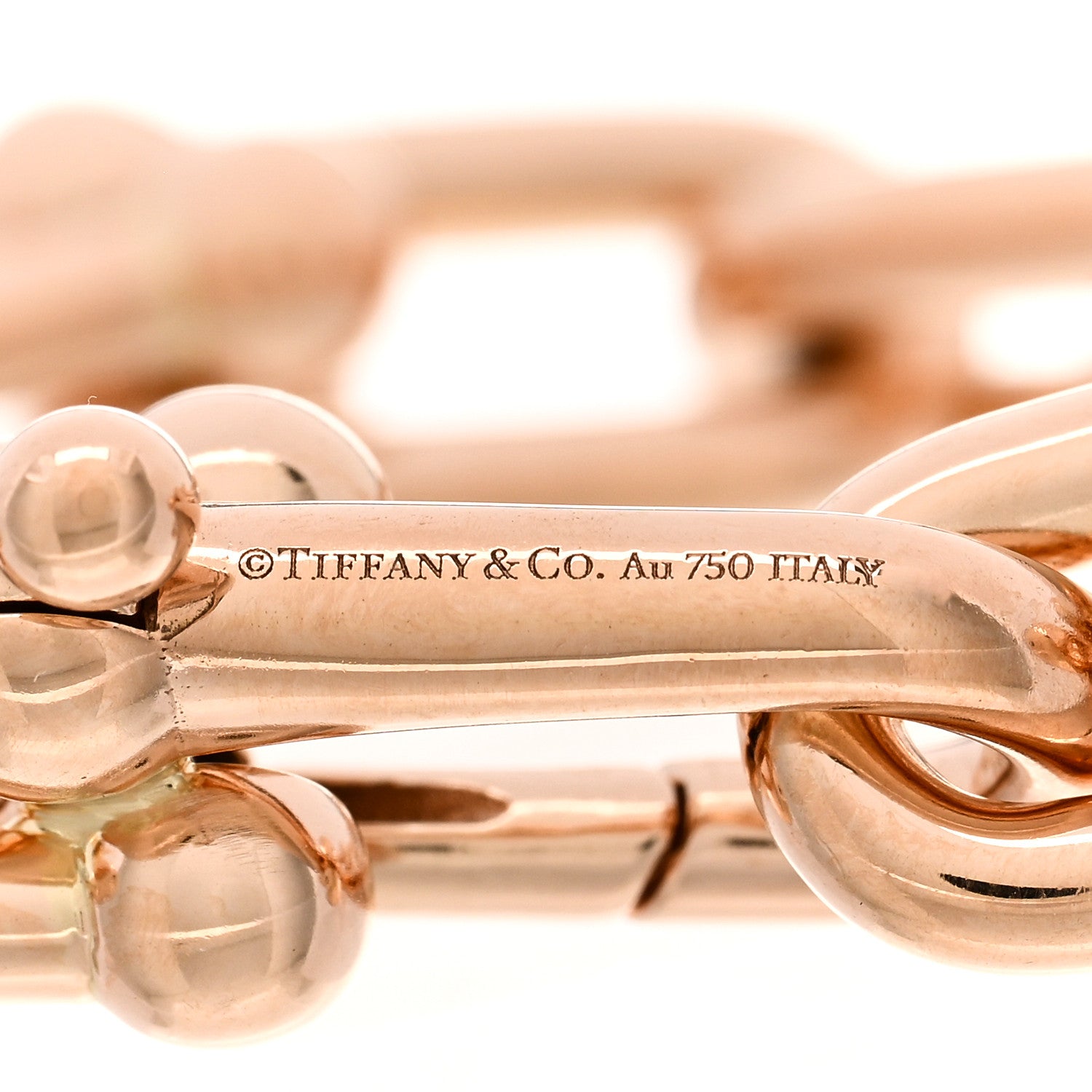 Tiffany 18K Rose Gold Large HardWear Link Bracelet 3 of 3