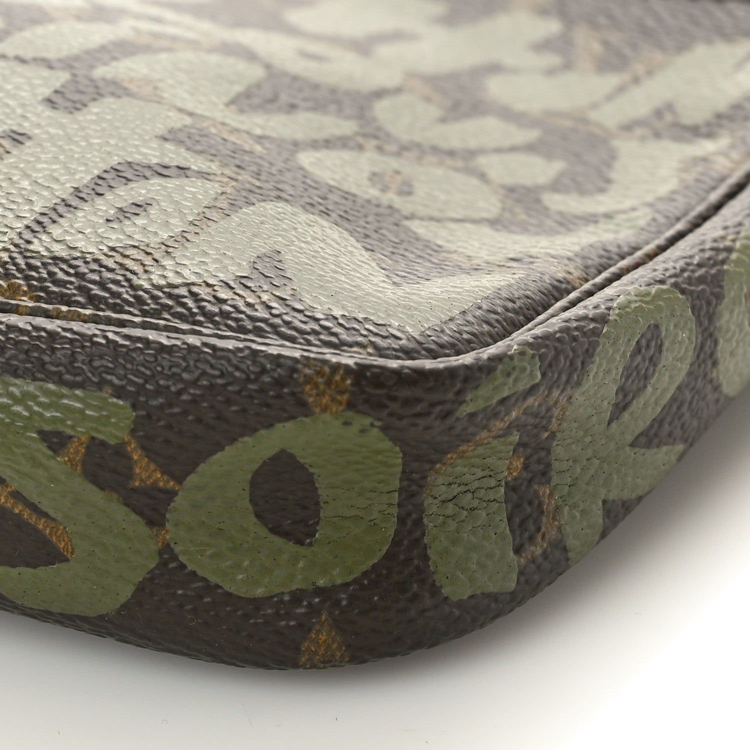 Louis Vuitton Monogram Graffiti Pochette Accessories Kaki 9 of 9