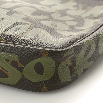 Louis Vuitton Monogram Graffiti Pochette Accessories Kaki 9 of 9