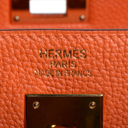 Hermes Togo Kelly Retourne 35 Orange 19 of 22