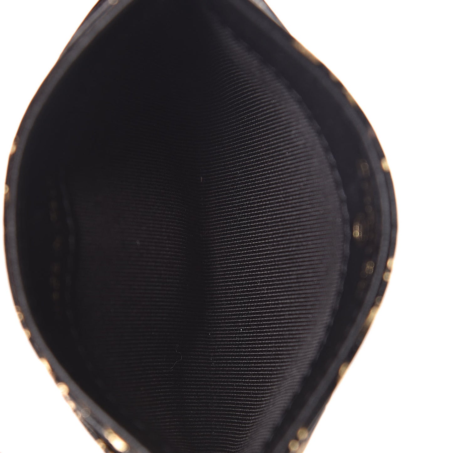 Calfskin Crocodile Embossed Graffiti 2.55 Cocodile Reissue Card Holder Black Gold