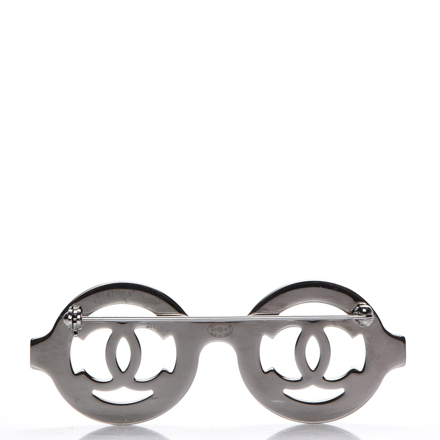 Chanel Crystal CC Sunglasses Brooch Silver 2 of 5