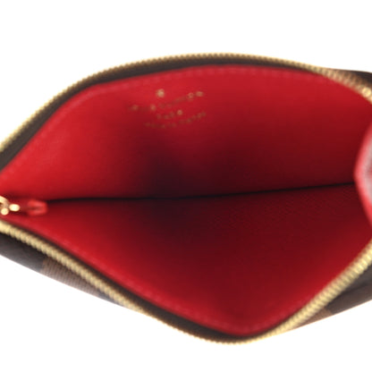 Louis Vuitton Damier Ebene Recto Verso Card Holder Red 4 of 5
