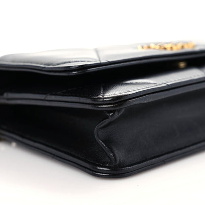 Chanel Lambskin Quilted Chanel 19 Wallet On Chain WOC Black 5 of 15