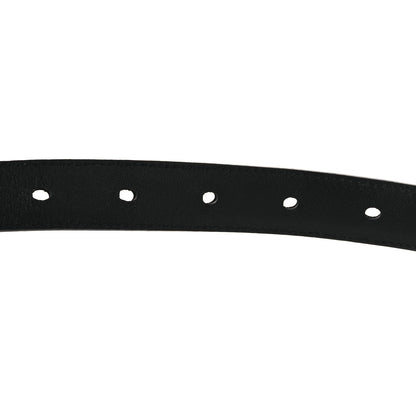 Saint Laurent Smooth Calfskin Monogram Square Buckle Belt 80 32 Black 4 of 8