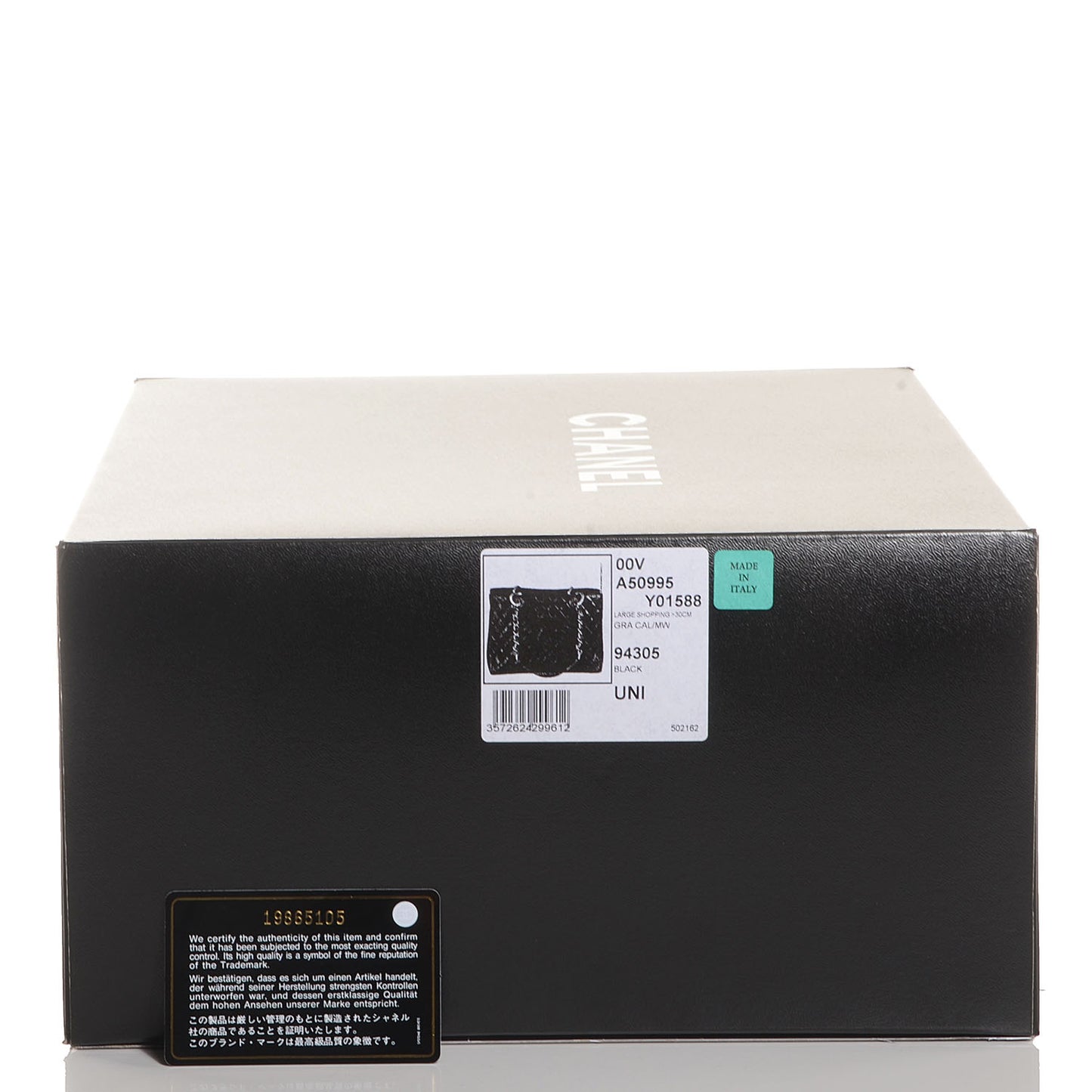 Caviar Grand Shopping Tote GST Black