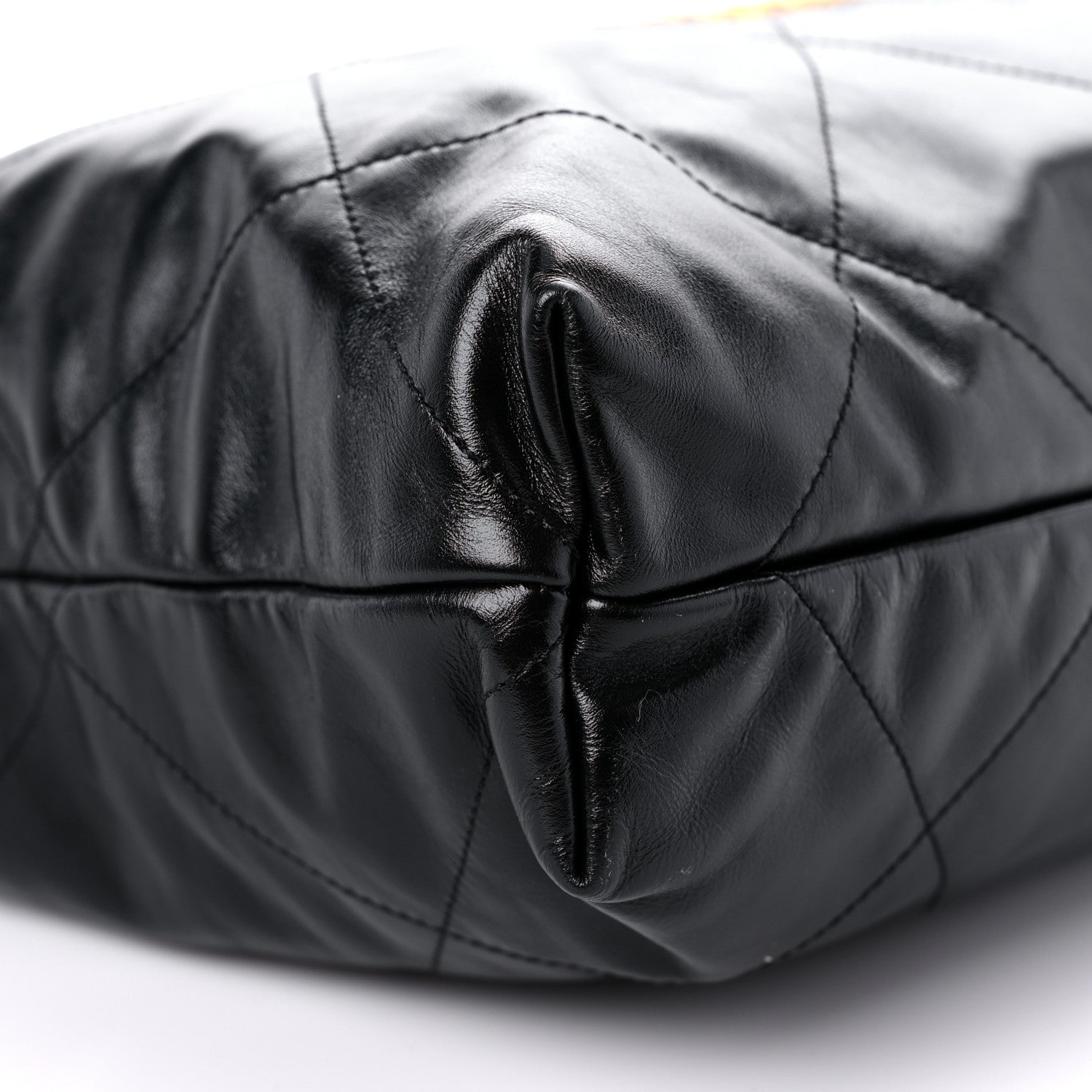 Chanel Shiny Calfskin Quilted Chanel 22 Black 9 of 11