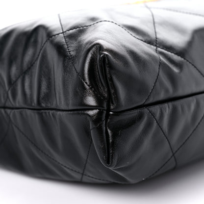 Chanel Shiny Calfskin Quilted Chanel 22 Black 9 of 11