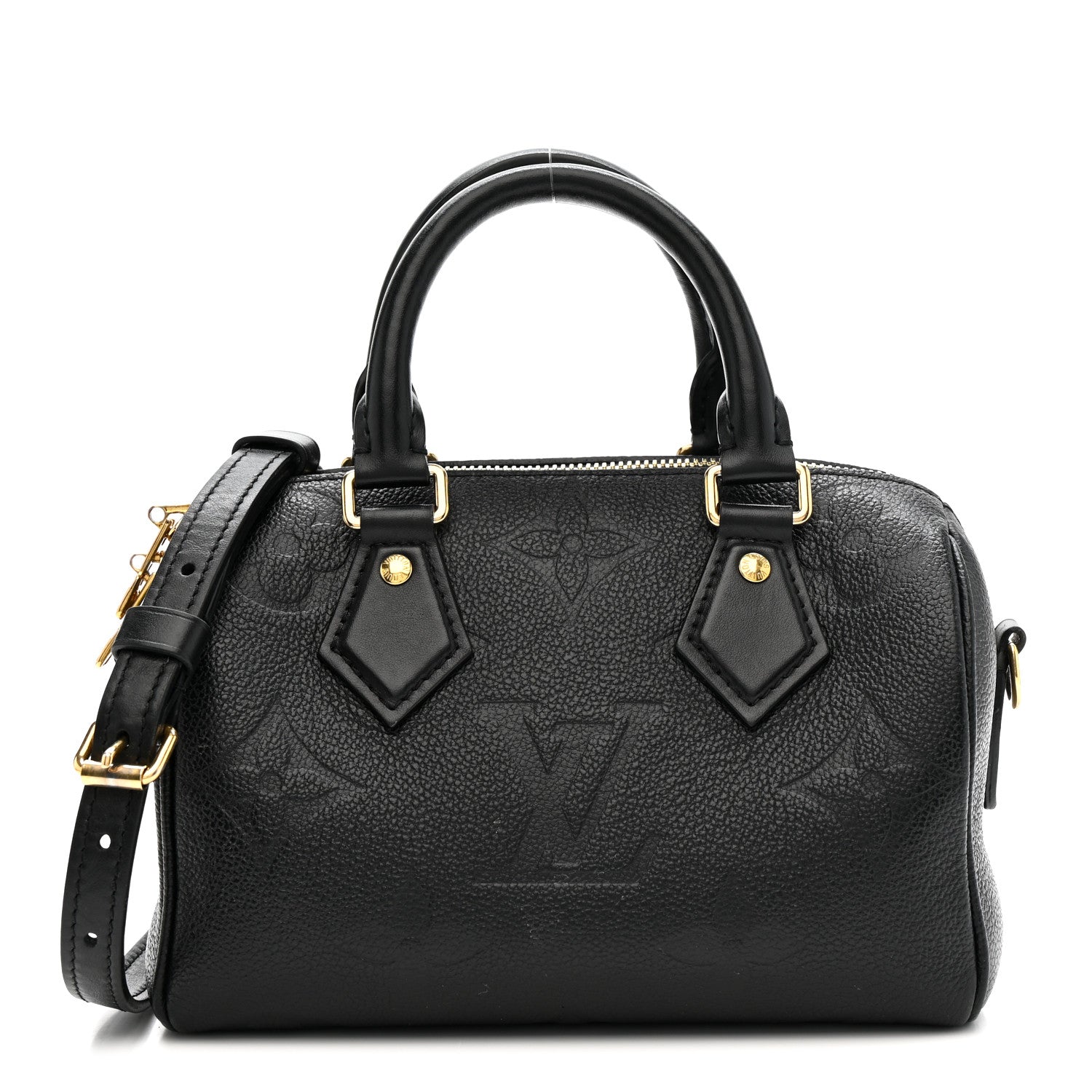 Louis Vuitton Empreinte Monogram Giant Speedy Bandouliere 20 Black 1 of 11