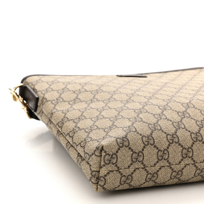 Gucci GG Plus Monogram Medium Flat Messenger Bag Dark Brown 9 of 11