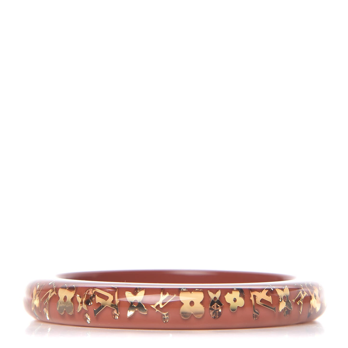 Resin Swarovski Small Inclusion Bracelet PM Caramel