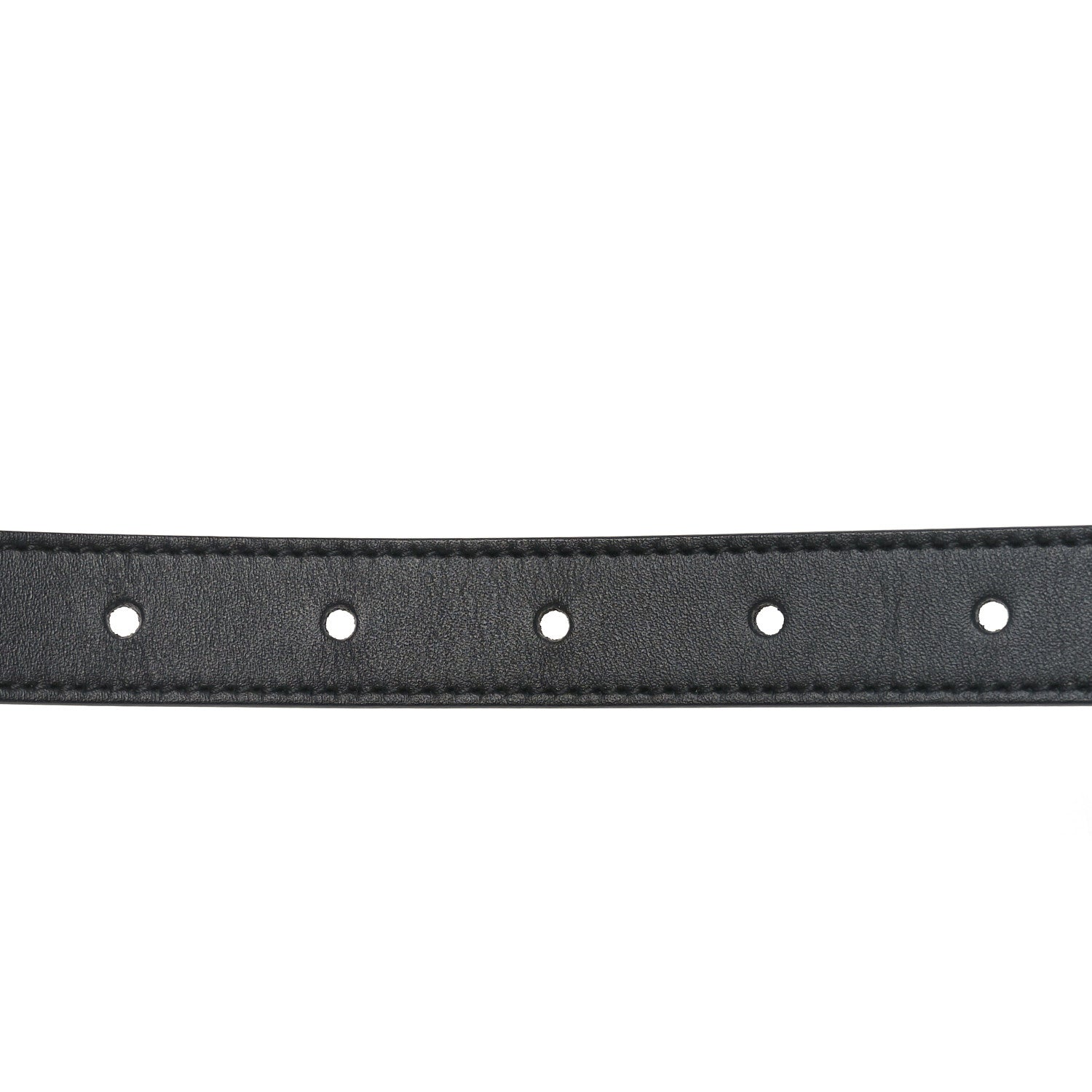 Gucci Calfskin Pearl Double G 20mm Belt 95 38 Black Cream 3 of 4
