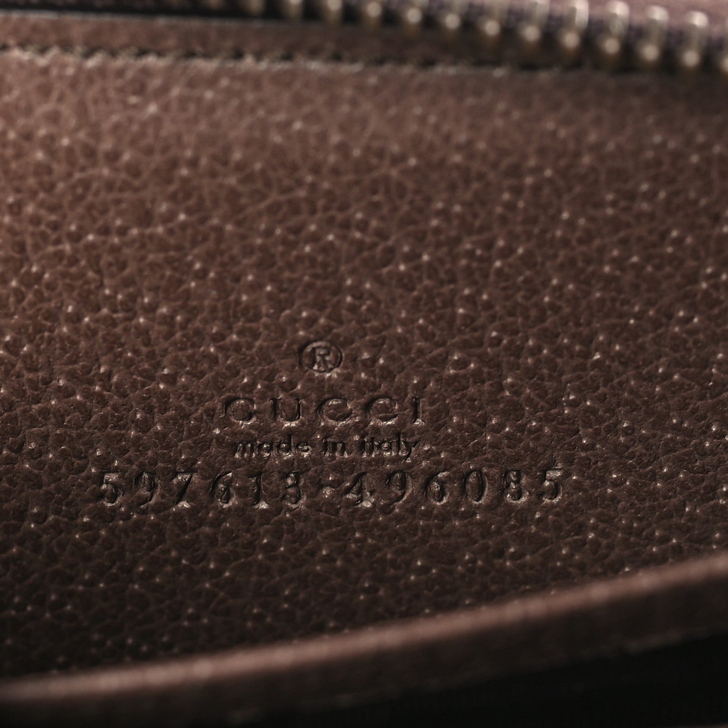 Gucci GG Supreme Web Ophidia Zip Around Card Case Brown 6 of 7