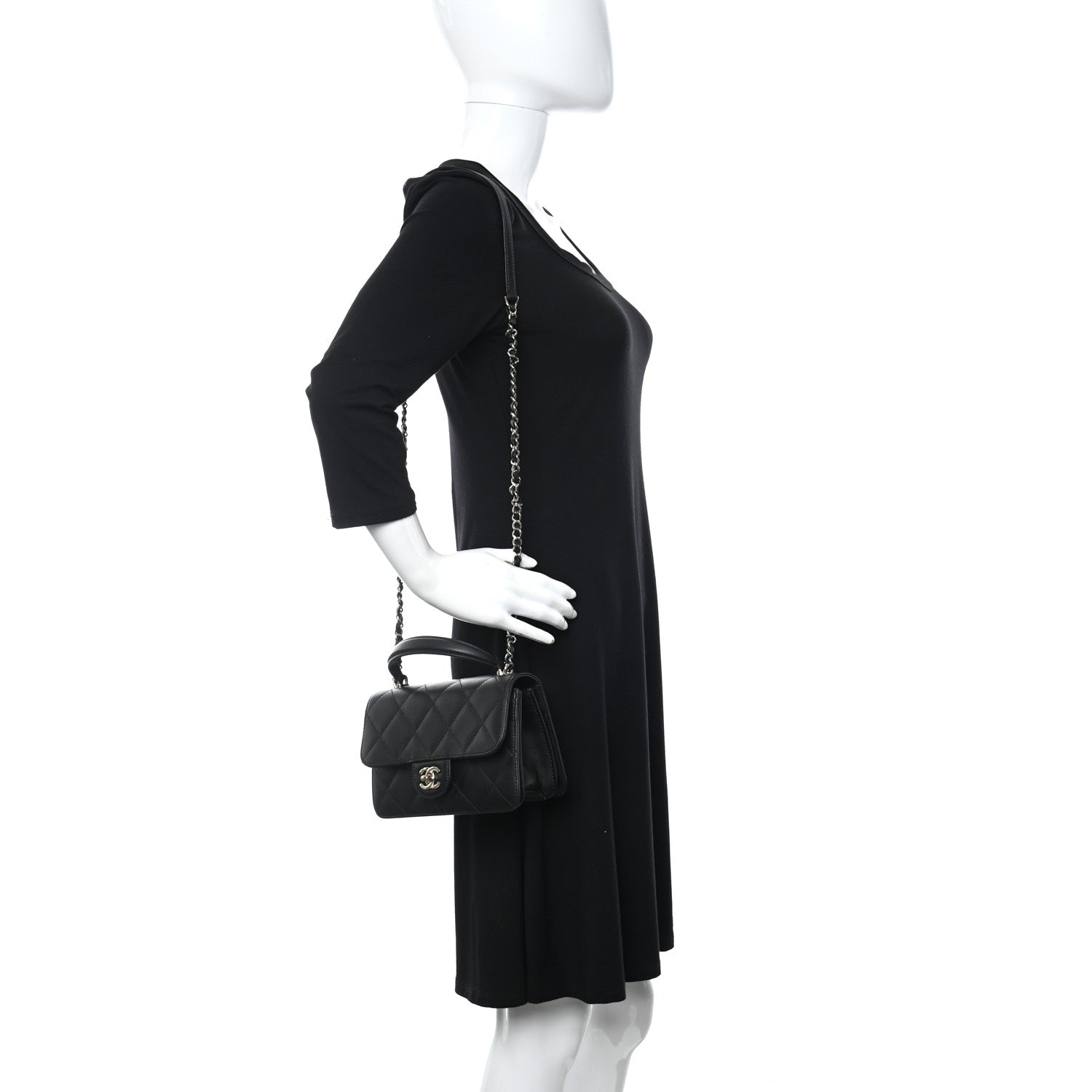 Chanel Calfskin Quilted Coco Lady Flap Black 2 of 11