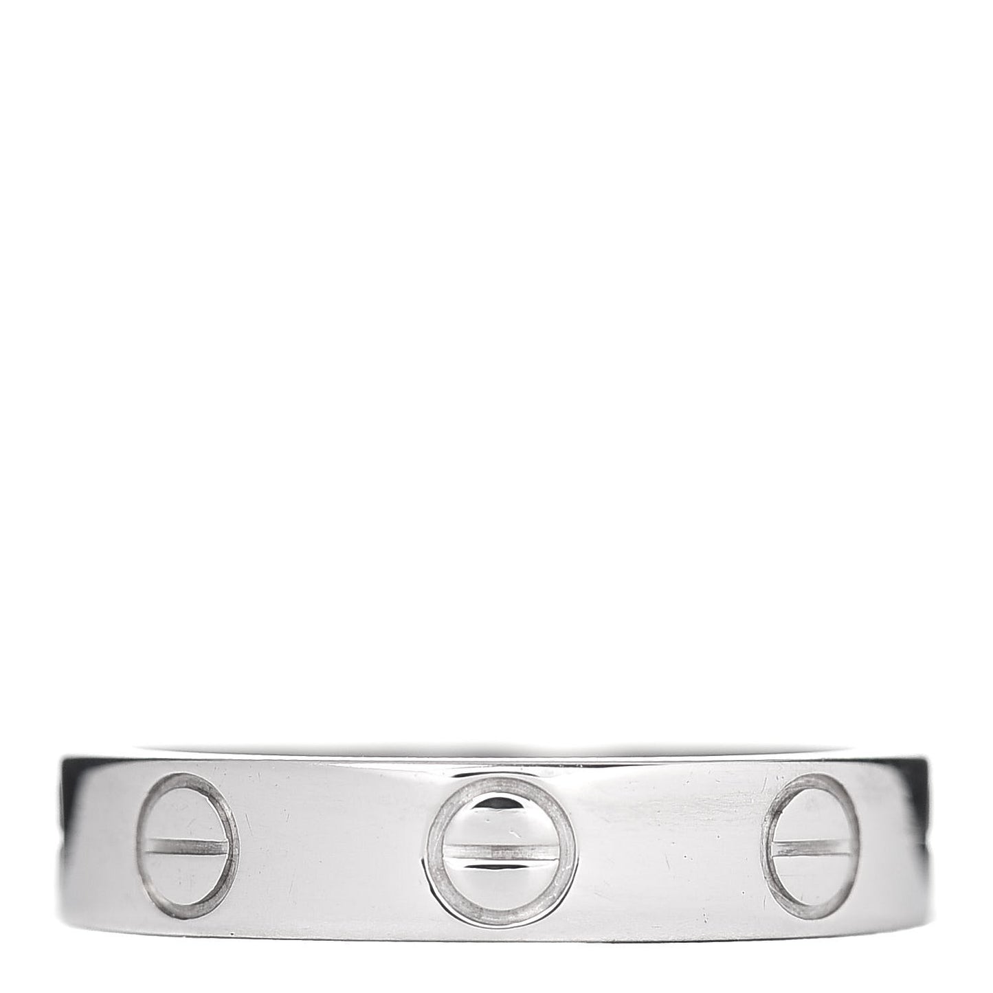 18K White Gold 3.5mm LOVE Wedding Band Ring 47 4