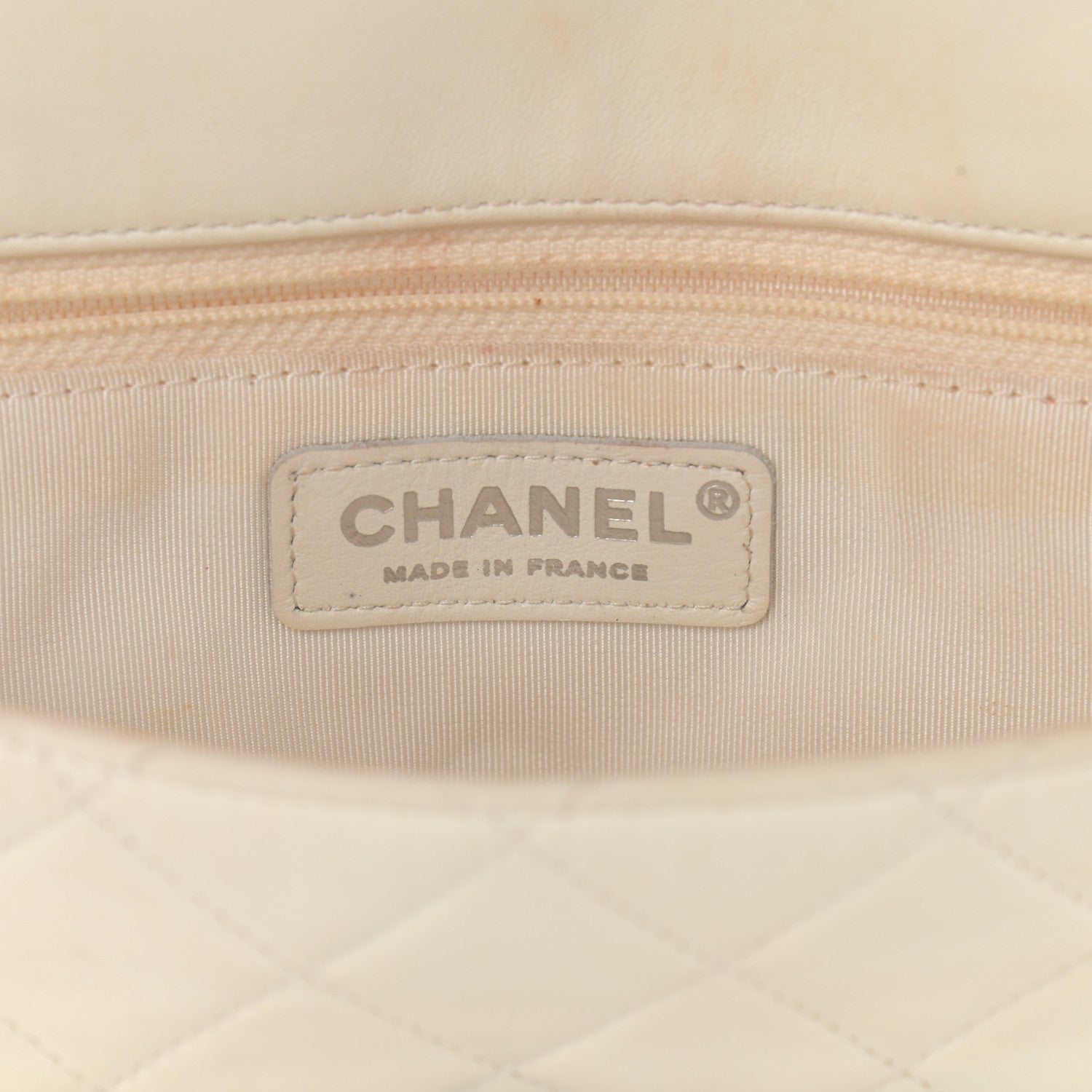 Chanel Lambskin Quilted Small Hula Hoop Flap Ivory 5 of 13