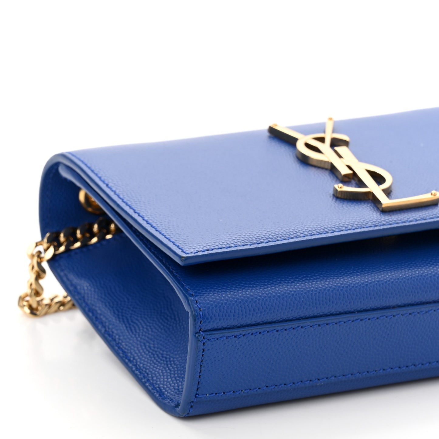Grain De Poudre Small Classic Monogram Kate Satchel Royal Blue