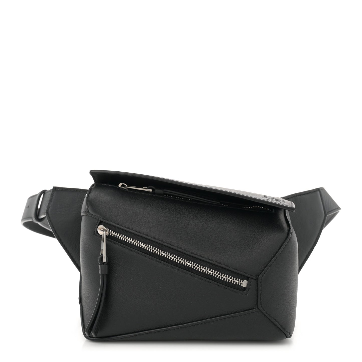 Calfskin Mini Puzzle Bumbag Black