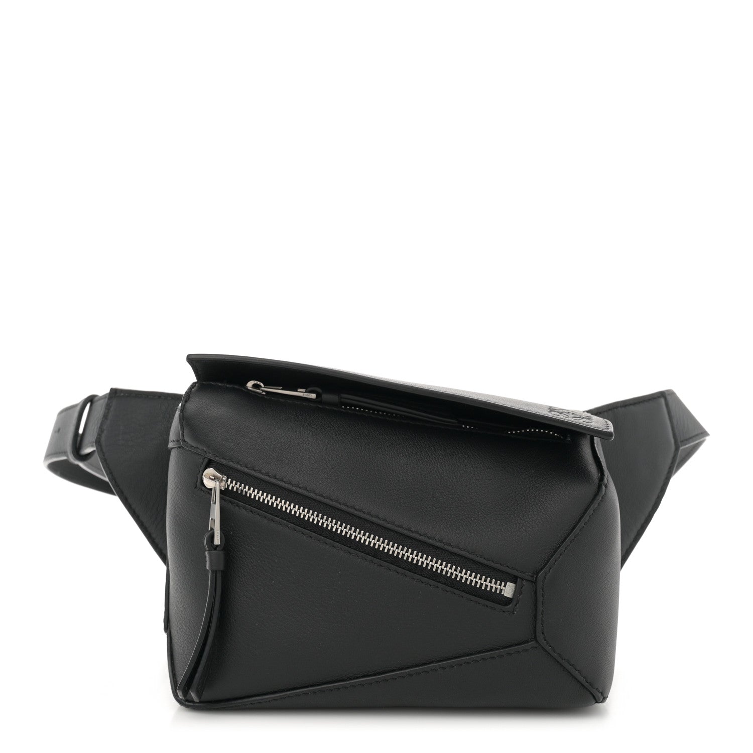 Loewe Calfskin Mini Puzzle Bumbag Black 1 of 10