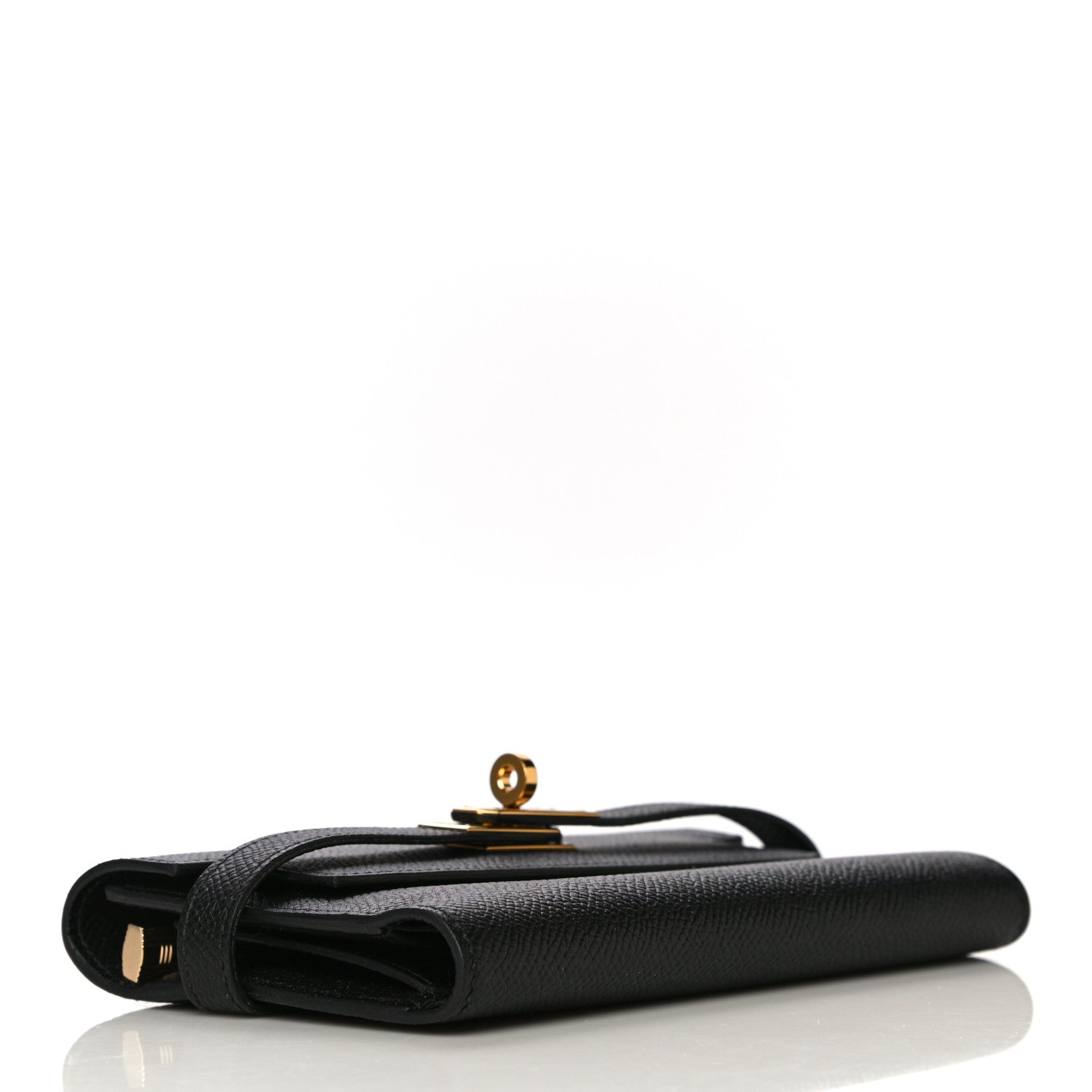 Hermes Epsom Medium Kelly Wallet Black 4 of 10