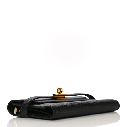 Hermes Epsom Medium Kelly Wallet Black 4 of 10