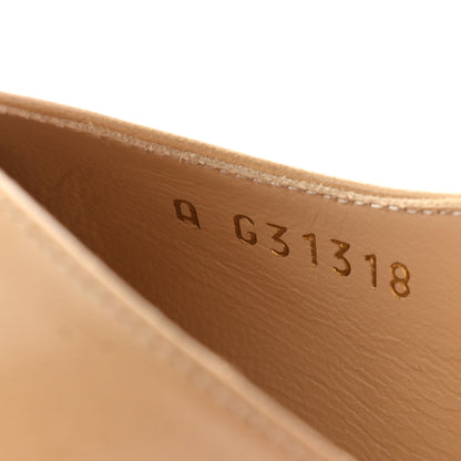 Chanel Goatskin Grosgrain Cap Toe CC Slingback Pumps 36.5 Beige Black 8 of 8