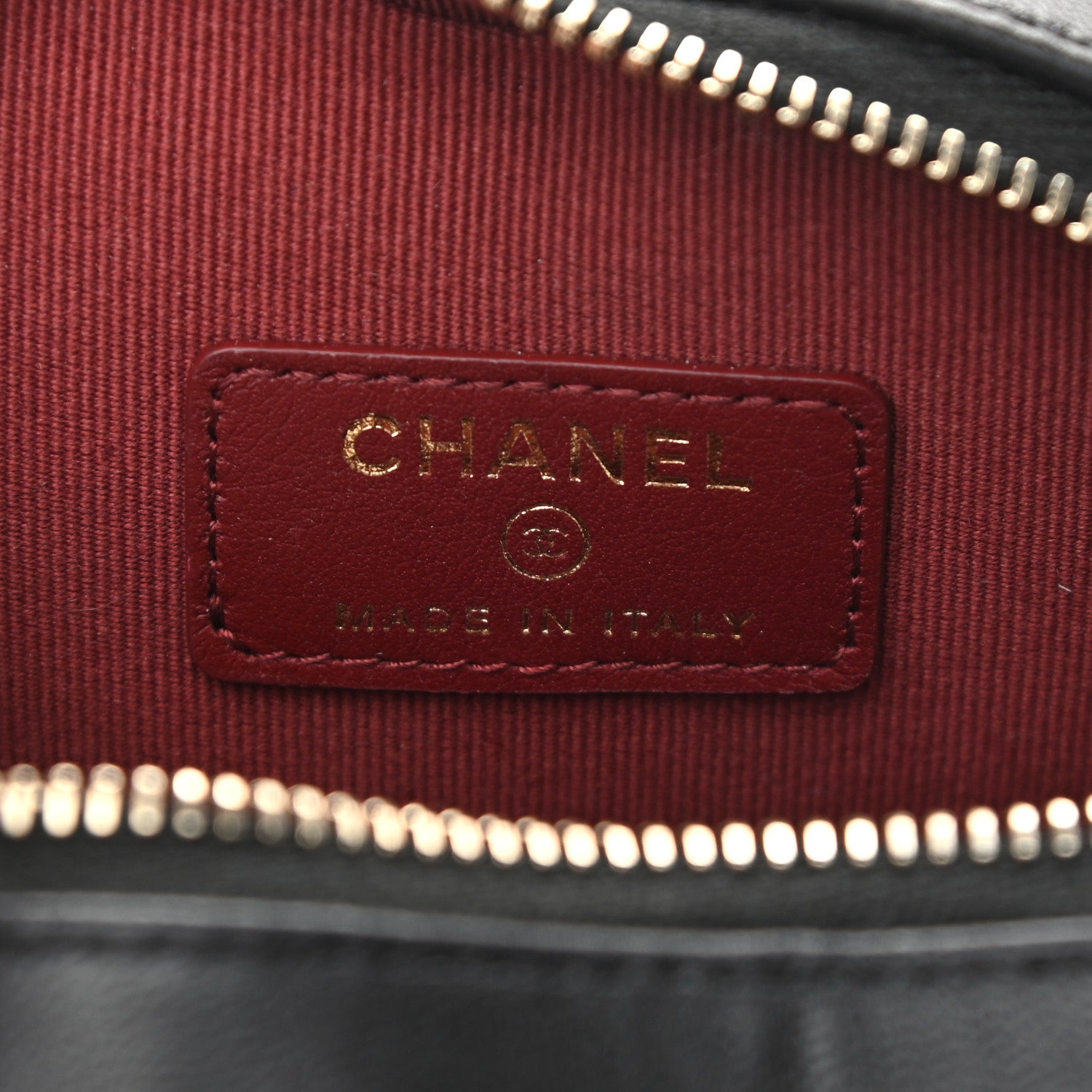 Chanel Lambskin Quilted CC In Love Heart Waist Belt Bag With Chain Black 5 of 11